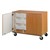 Counter-Height Mobile Tray Storage Cabinet w/ Lockable Doors - 9 Trays